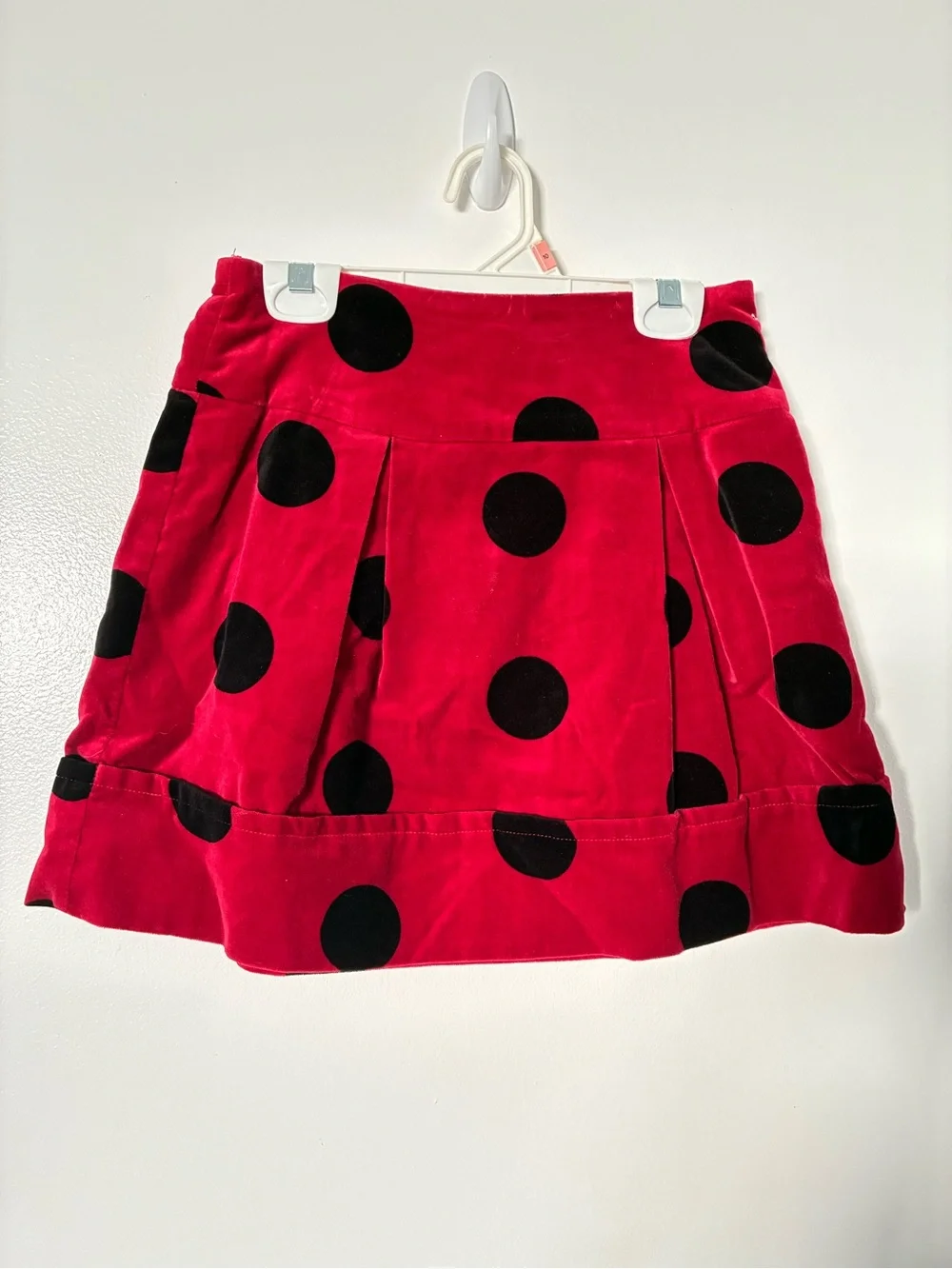 The Children's Place Red Skirt with Black Polka Dots